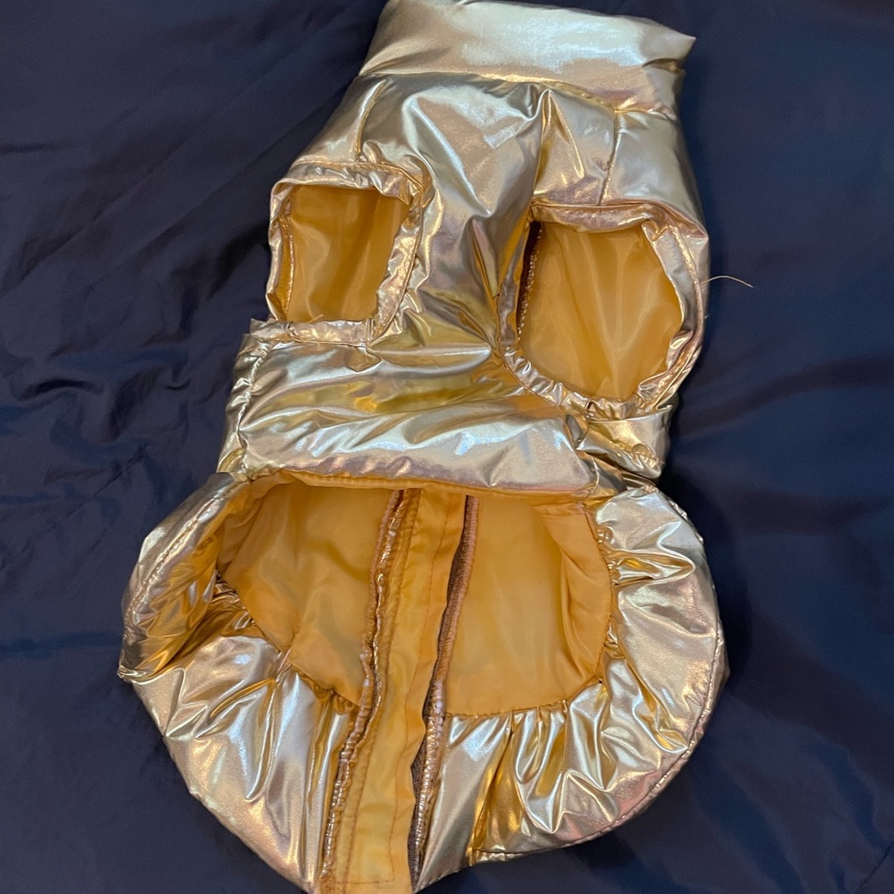 Gold pet jacket vest - Picture 2 of 5